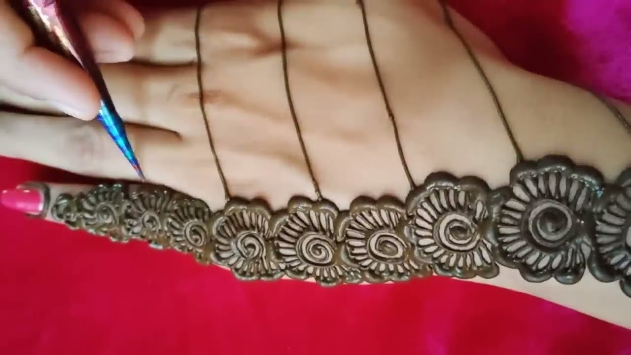 festival day special back hand mehndi design by fashion clock