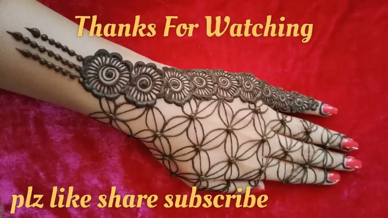 festival day special back hand mehndi design by fashion clock