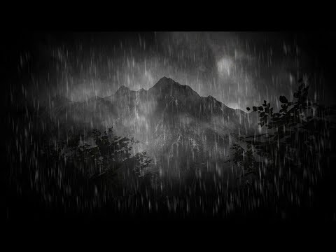Mountain Heavy Thunder and Rain Sounds for Sleeping - Dimmed Screen | Sleep Sounds - Thunderstorm