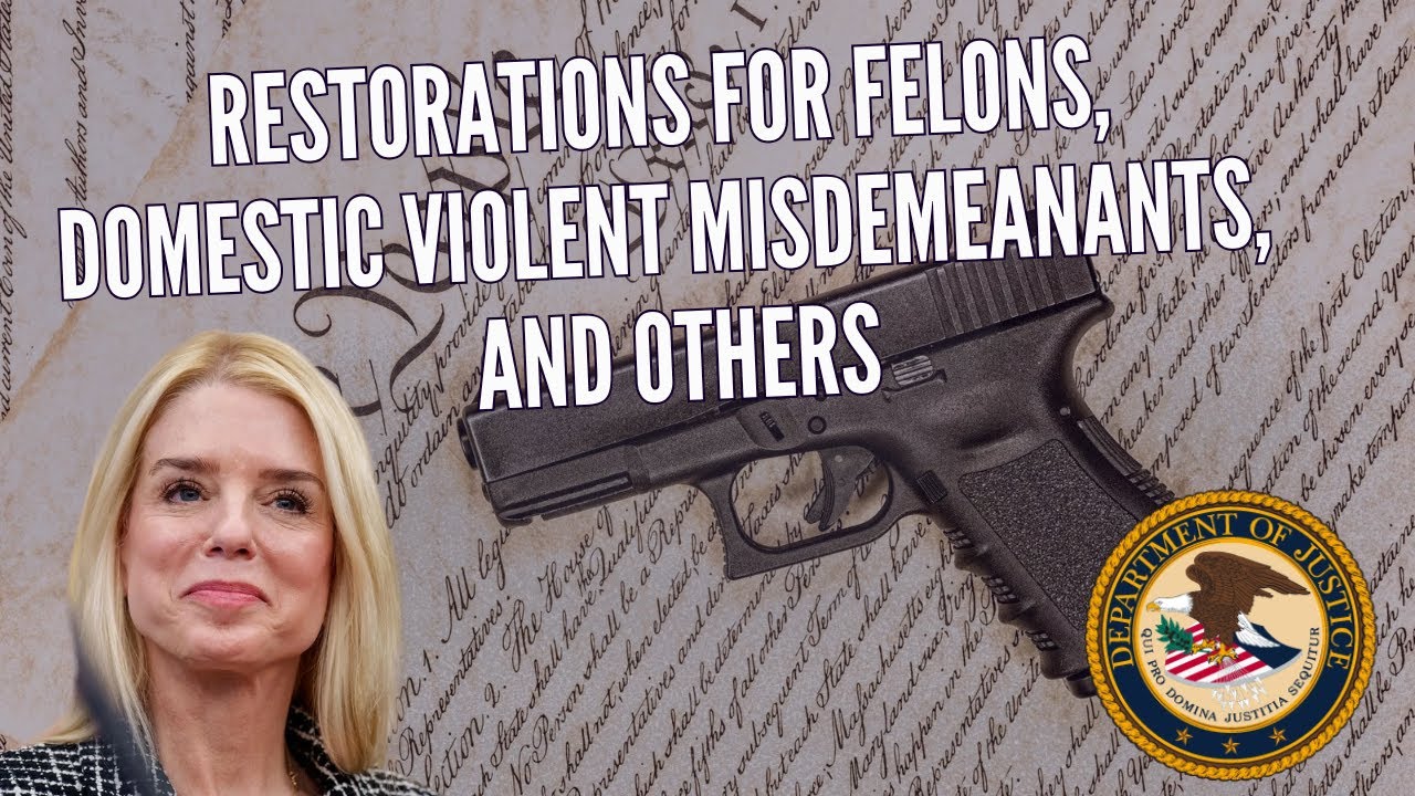DOJ update on federal gun rights restoration