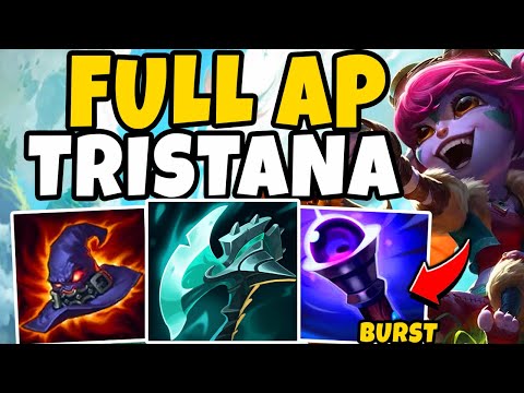 FULL AP TRISTANA MID ONE SHOT BURST IS NUTS! GOOMBA STOMP THEM! - League of Legends