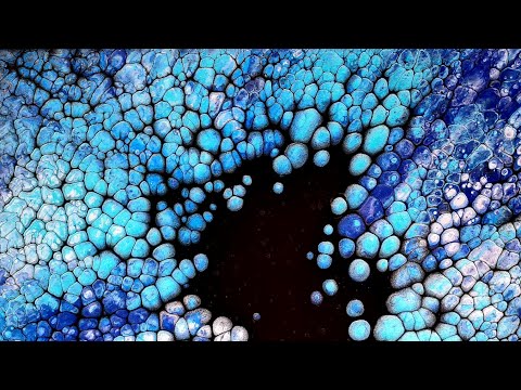 #1145 Gorgeous Pearl Pour In Metallic Aqua, Blue And Silver