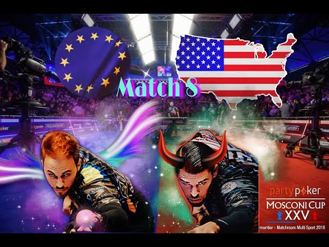 【Pool Live】Mosconi Cup 2018 - Corey Deuel vs Albin Ouschan | Match 8 (FULL HD)