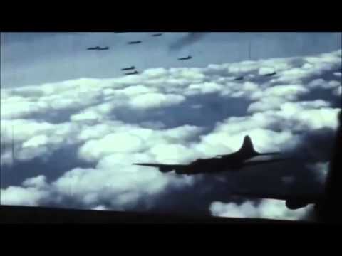 World War 2 Air War Combat Footage in Color