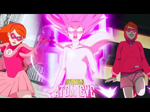 All ATOM EVE Powers And Fight Scenes In Invincible - Atom Eve Special Episode