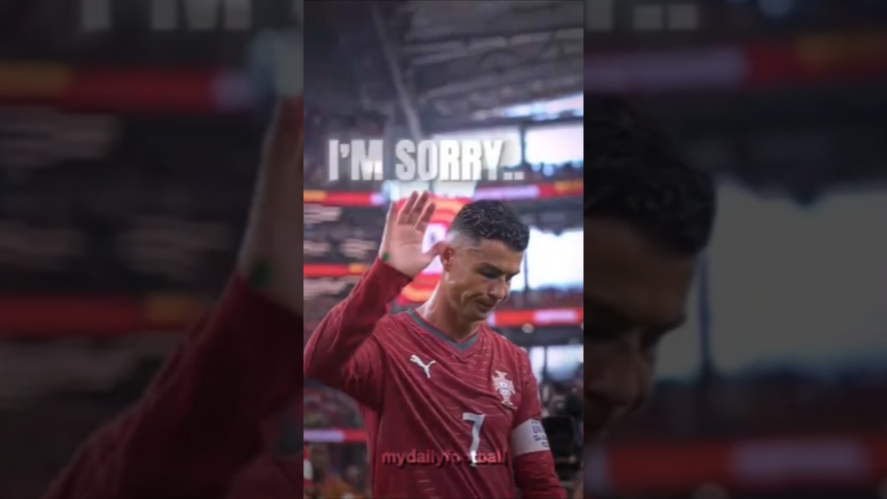 Ronaldo’s Missed Chance 💔🇵🇹 | The Moment He Said “I’m Sorry” 😔⚽ #shorts #shortsfeed