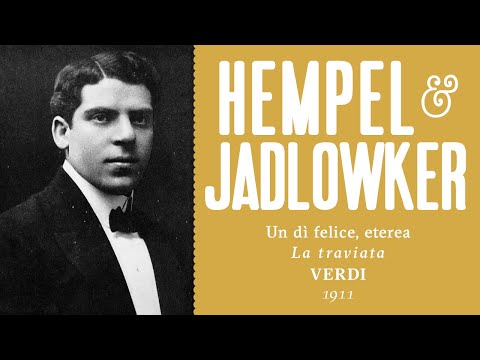 Frieda Hempel & Hermann Jadlowker - Un dì felice, eterea [La traviata] - 1911