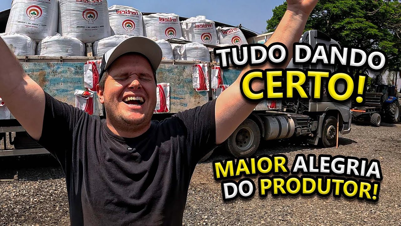 CHEGOU O ADUBO PARA O PLANTIO DA SOJA