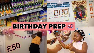 CELEBRATE YOUR KIDS BIRTHDAY 🎉 IN THE UK ON A £50 BUDGET | DIY | Birthday shoot | UK LIVING 🇬🇧