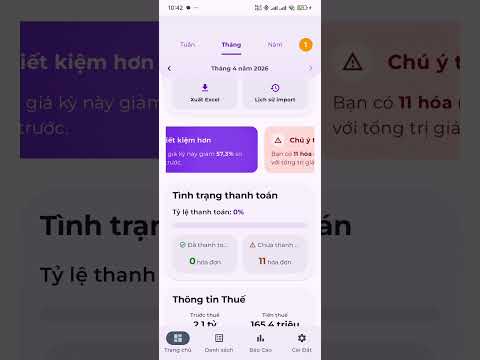 Sổ hóa đơn: Đọc XML tự động