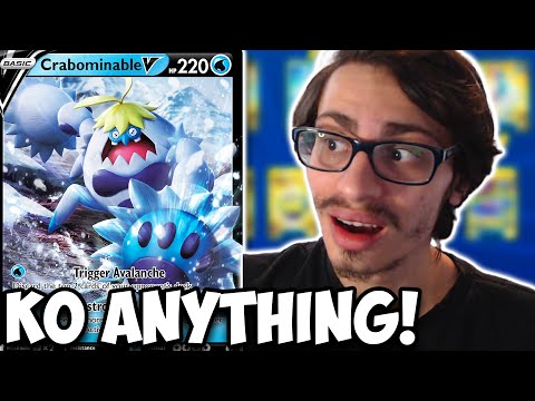 Crabominable V Can KO Anything! Set Up Damage, Take Big OHKO! Fusion Strike PTCGO