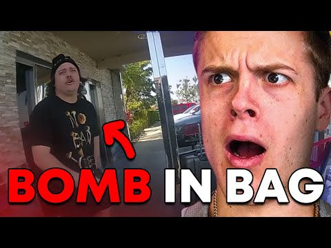 Man Carries a BOMB in His Bag at a Restaurant