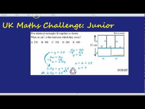 UK Maths Challenge: Junior -  Rectangles