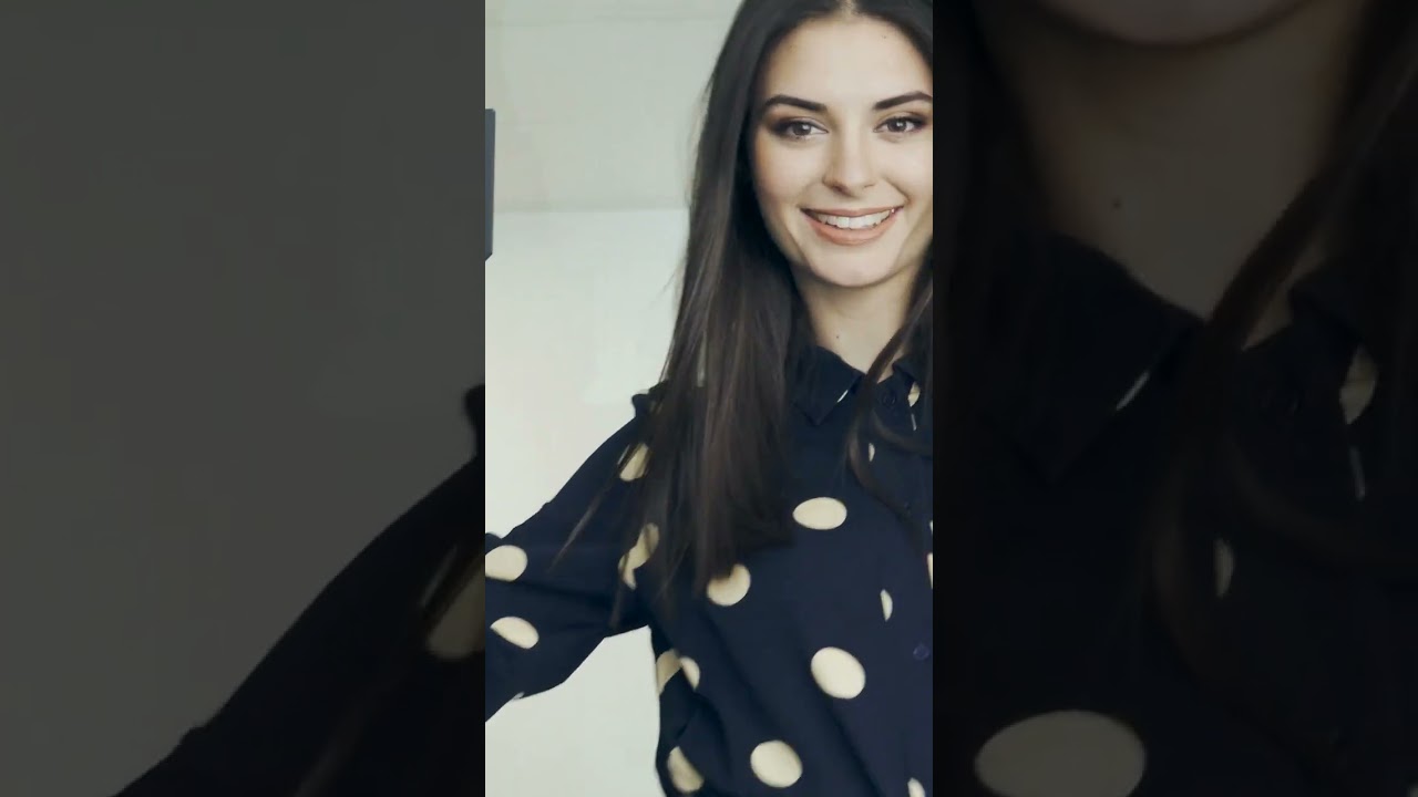 QUIOSQUE Sukienka w groszki z paskiem #shorts