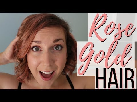 ROSE GOLD HAIR! | Rose Gold Hair DIY with Overtone...