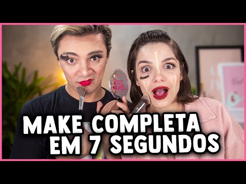 MAKE COMPLETA em 7 SEGUNDOS! feat. GLAU DUARTE