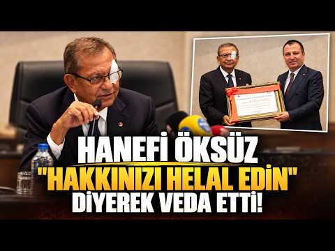 KMTSO'da tarihi veda: Hanefi Öksüz "Hakkınızı helal edin" diyerek veda etti!