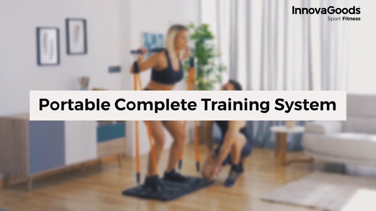 Integruota nešiojama treniruočių sistema su pratimų gidu Gympak Max InnovaGoods Sport Fitness