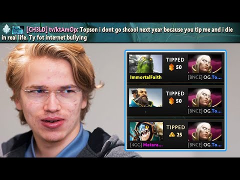 Topson using OG's Strats in PUBS! - You deserve a TIP! DOTA 2