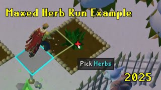 (2025) Maxed Herb Run Example | OSRS