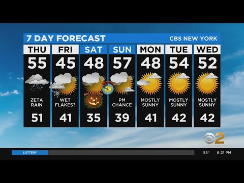 New York Weather: CBS2 10/28 Evening Forecast at 6PM