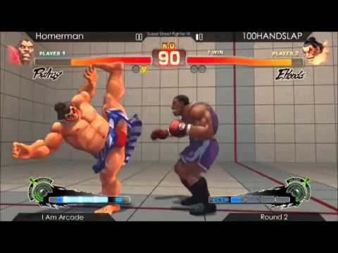 I Am Arcade - Homerman (Boxer) vs 100HANDSLAP (E.Honda) - Round 2 - 2014/01/22 - SSFIV:AE