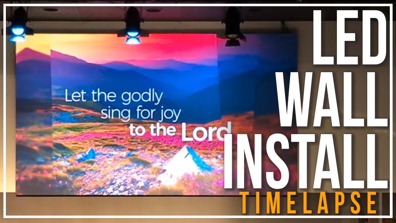 LED Wall Install Time Lapse — Stage Setup