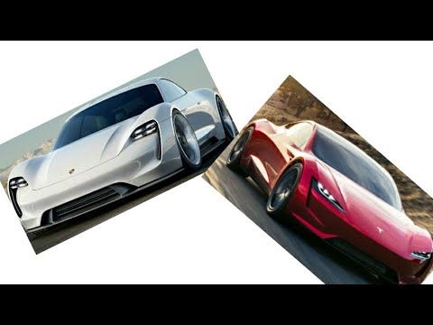 Thumbnail for Tesla Roadster vs Porsche Mission E by Porsche Mission E
