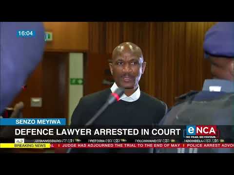 Senzo Meyiwa Defence lawyer arrested in court