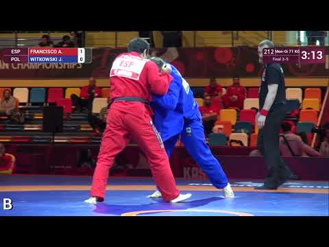 BRONZE Men-Gi - 71 kg: A. FRANCISCO (ESP) v. J. WITKOWSKI (POL)