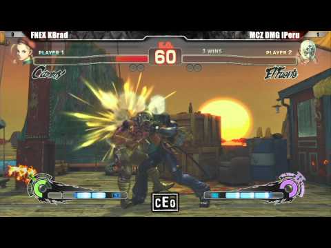 SSF4 AE2012 Top 24 FNEX KBrad vs MCZ DMG iPeru - CEO 2012 Tournament