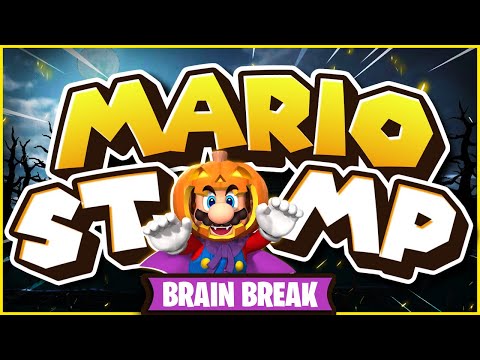 Halloween Mario Stomp 🎃 Halloween Brain Break 🎃 Just Dance for Kids 🎃 Danny GoNoodle