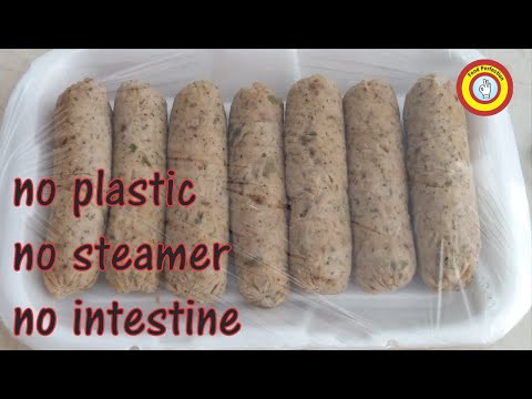No plastic, no intestine, no steamer homemade chicken...