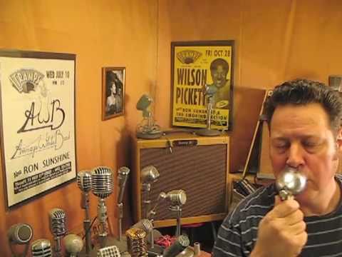 Astatic 200 Shure BLACK CR Custom Vintage Bullet Harp Vocal Mic with V.C.