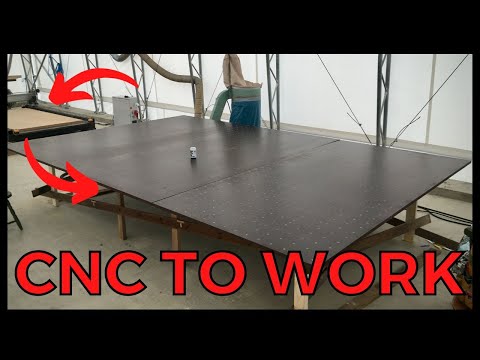 Making HUGE lamination table (with HUGE CNC-machine) for sailboat build! ep.42 Project SeaCamel
