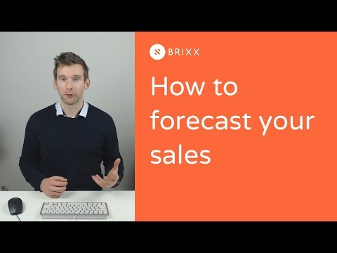 Getting started with Brixx part 2: How to forecast your sales