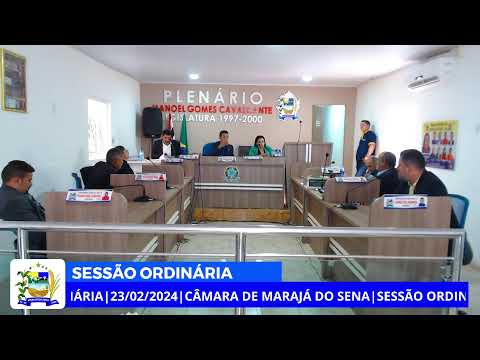 Sessão Ordinária | Câmara de Marajá do Sena-MA | 23/02/2024