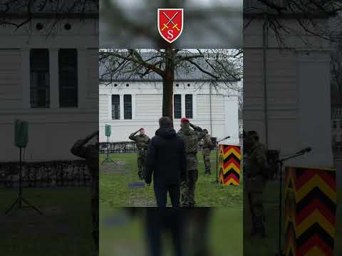 Unteroffizierschule begrüßt Kommandeur LhrGrp D "Guten Tag Herr Oberstleutnant" #bundeswehr