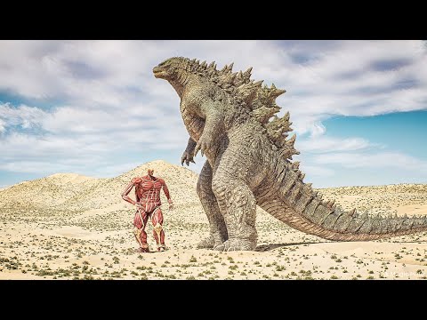 Awesome Colossal Titan & Godzilla Scenes by Dazzling Divine