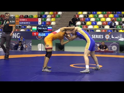 1/4 WW - 50 kg: S. SEEMA (IND) v. V. GURSKAYA (RUS)