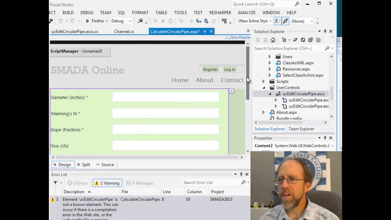 Web Programming - Creating a User Control For User Input