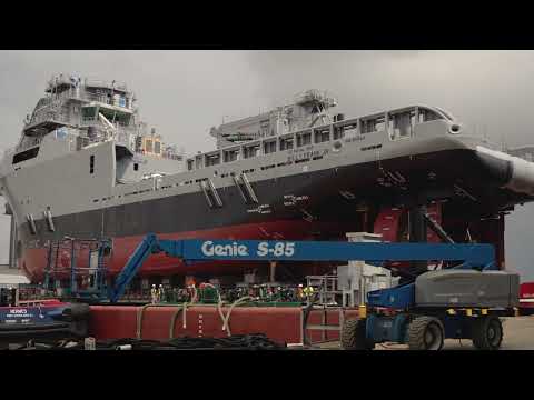 Austal USA - USNS Billy Frank Jr T-ATS 11 Launch