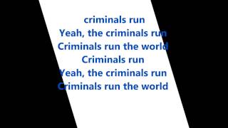 Lana Del Rey  - Criminals Run The World Lyrics HD