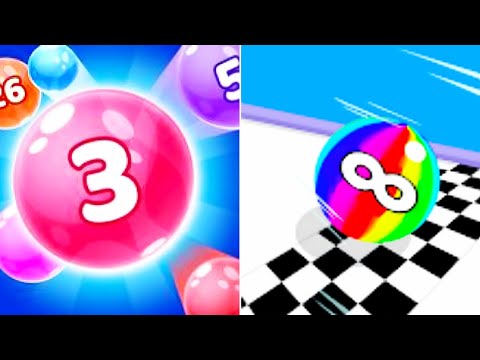 Satisfying Mobile Games - Ball Run Infinity vs Marble Run 3d, ASMR Gameplay