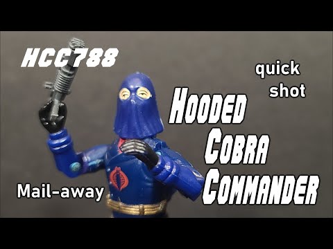 1984 Hooded Cobra Commander - Vintage G.I. Joe action figure! HCC788