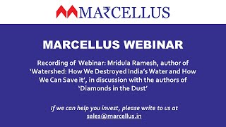 Marcellus Webinar: Author Mridula Ramesh, on India's looming water crisis video
