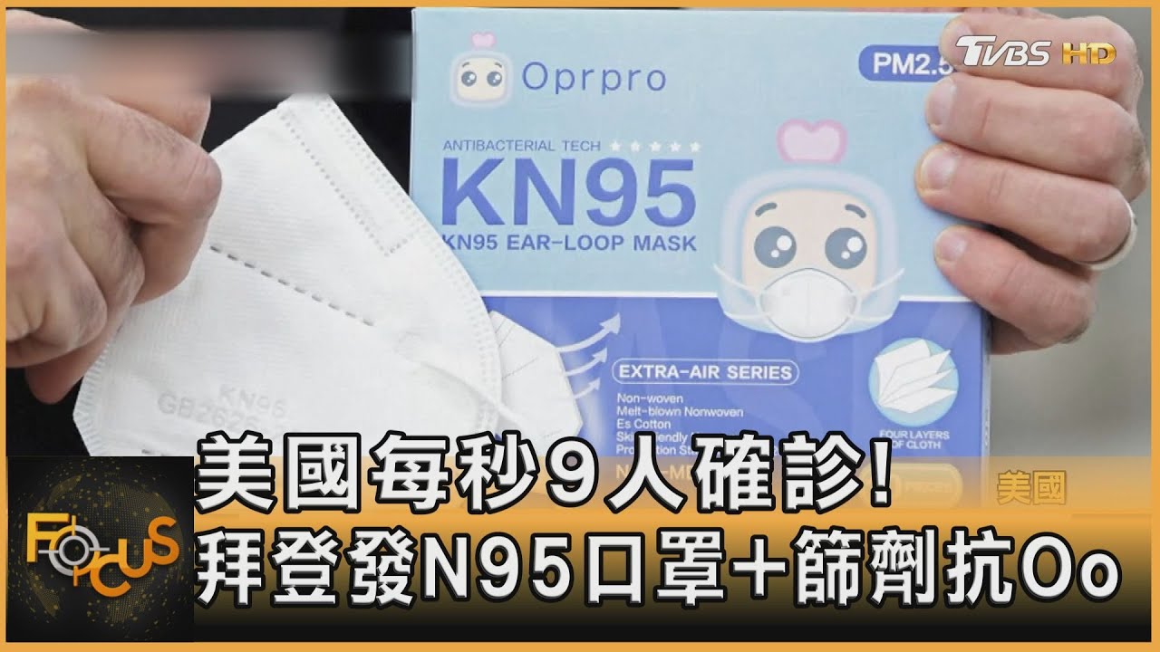美國每秒9人確診！拜登發N95口罩+篩劑抗Oo