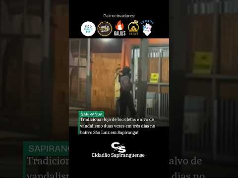 Loja de bicicletas é alvo de vandalismo duas vezes em três dias em Sapiranga.