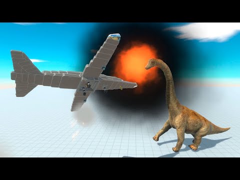 Fighter Jet vs all units   Animal Revolt Battle Simulator