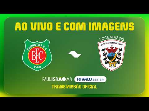 JOGO COMPLETO: BARRETOS X VOCEM | RODADA 3 | PAULISTÃO A4 RIVALO 2026